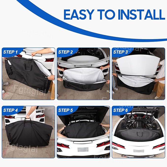 Roof Panel Storage Bag Compatible with Chevrolet Corvette C8 2020-2025, Removable Hardtop Roof Panel Storage Bag Organizer with Handle, Fit for Manual sunroof