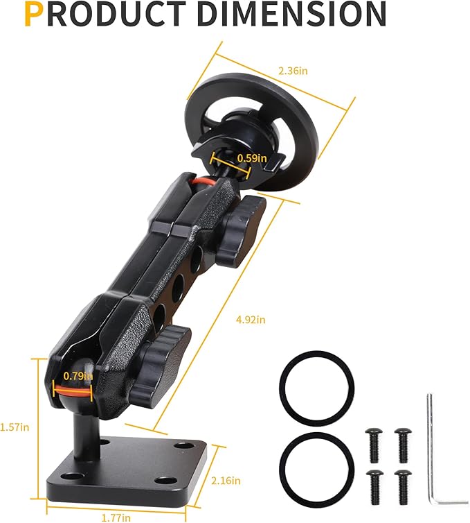 Magnetic Phone Mount Holder for 2024-2026 Jeep Wrangler JL 4XE Gladiator JT, for Magsafe iPhone 12-17 Series Accessories, 360° Adjustable, One-Hand, Off-Road Stable, No Darill Easy to Install