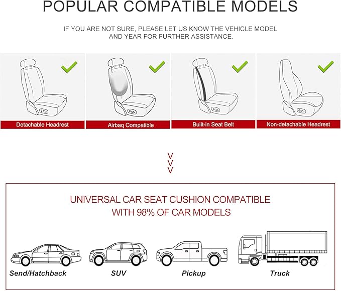Car Seat Cover for Luxury & Comfort - PU Leather, Anti-Slip, Full Wrap Protection with Storage Pocket for Bottom Cushion - Universal Fit for 95% of Vehicles (Coffee Color,2 Piece)