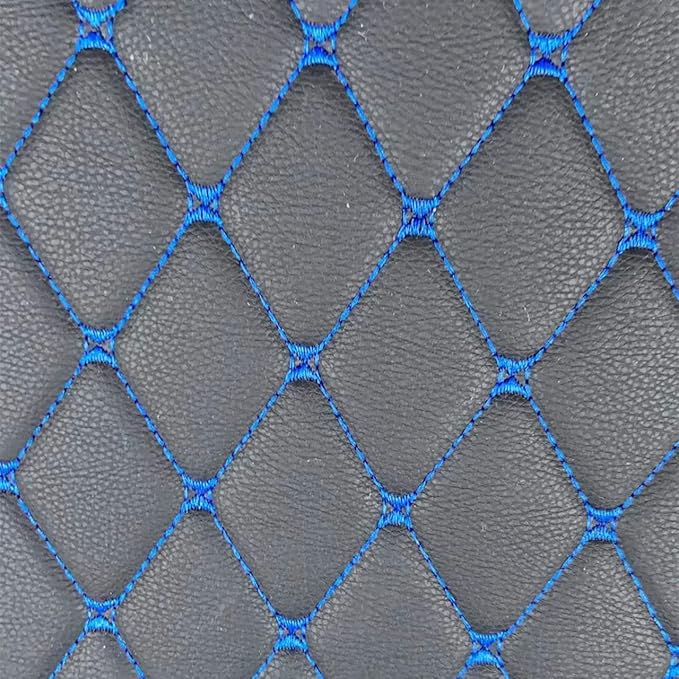 Custom Making Car Floor Mats Compatible with Audi BMW Mercedes-Benz Toyota Lexus Honda Infiniti Nissan Hyundai Kia All Models 2005-2026 (Black Blue)