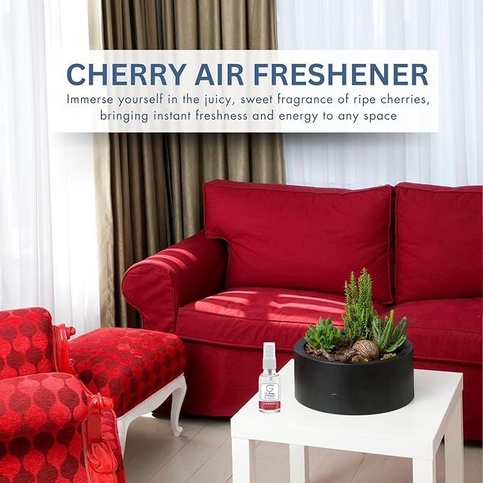 G's Breeze Cherry Air Freshener – Sweet, Vibrant & Long-Lasting Aroma of Ripe Cherries – Playful, Refreshing for Home, Car, or Office – Fruity Scent That Brightens Any Space – 48-Hour Duration
