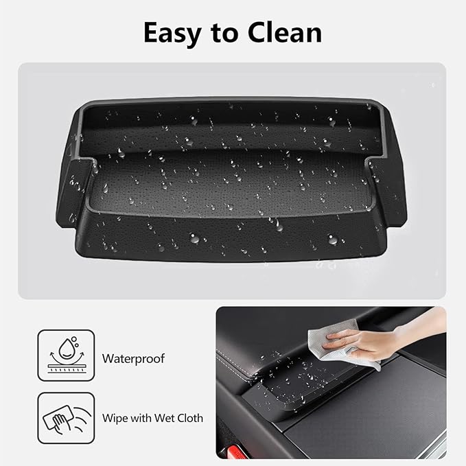 Center Console Organizer for Tesla Model 3 Highland 2024-2026 Model Y 2025-2026 Juniper Sunglasses Holder Armrest Key Card Phone Storage Box Glasses case Tray Tesla Interior Accessories