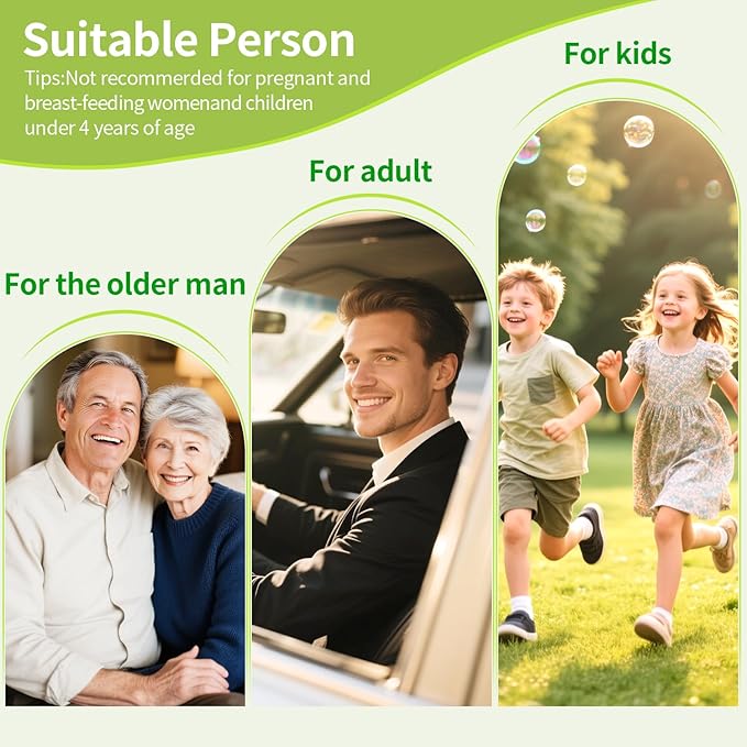 Motion Sickness Patches Non-Drowsy Formula Prevents Car, Airsick, Altitude Sickness, Sea & Motion Rides Travel Essentials for Adults & Kids Long-Lasting up to 72 Hours (36Pcs)