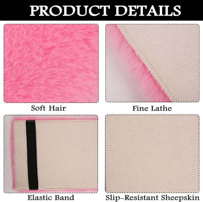Fluffy Furry Armrest Cover for Car, Auto Center Console Cover Pad Car Soft Console Pad Wool Fur Armrest Seat Box Cover Protector Universal Fit for Most Vehicle, SUV (Royal Blue)