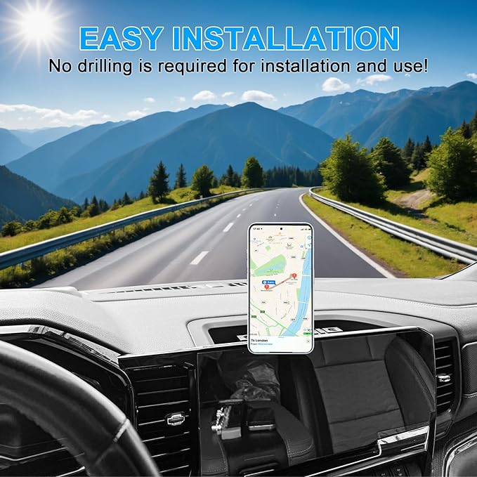 BESTAOO Phone Mount MagSafe Compatible with 2019-2026 Chevy Silverado/GMC Sierra 1500 Dash Phone Holder Interior Accessories, 360° Adjustable Cell Phone Mount (Magnetic)