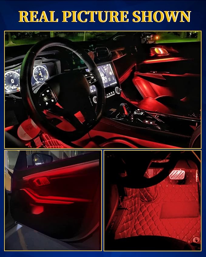 Led Lights for Car,Interior Lights for Trucks 30CM 15 SMD IP67 Waterproof Car Underglow Lights for Home Decoration Car Motorcycles Boat Golf Cart with 3M Tape(6PCS)