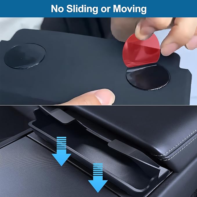 Tesla Model Y 2020-2024 Model 3 2017-2023 Sunglass Holder 2023 Center Console Armrest Key Card Phone Holder Glasses Case Tray Storage Box Waterproof Durable Tesla Interior Accessories