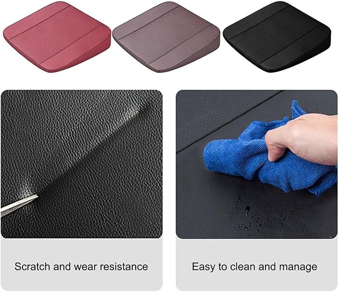 Comfortable Car Seat Cushion with Lumbar Support - Breathable Slip Booster Cushion for Office and Car Use