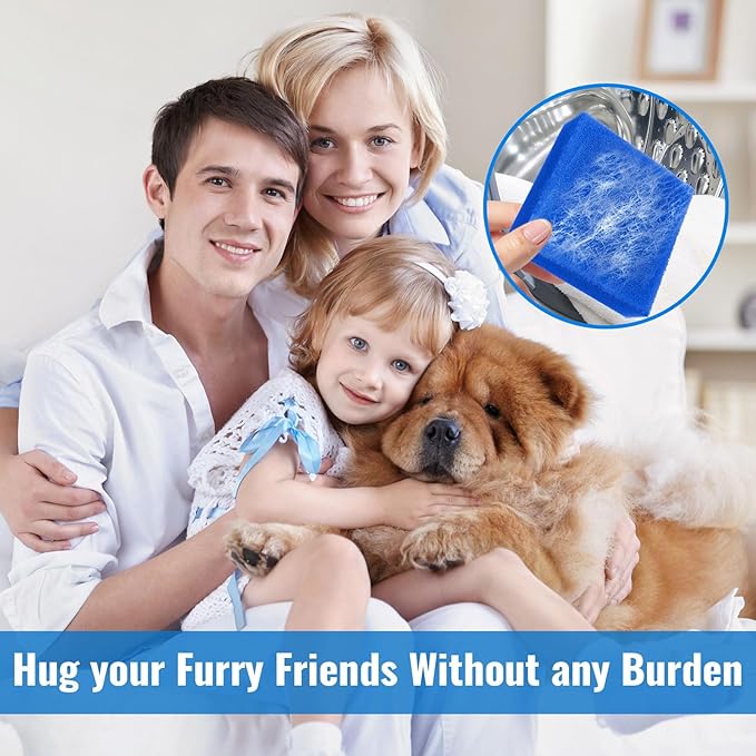 6PCS Pet Hair Remover for Laundry, Ultra-Adhesive Dryer Cat & Dog Hair Catcher, Reusable & Eco-Friendly Lint & Fur Remover, Pet Hair Removal Tool for Washing Machine, Safe for All Fabrics