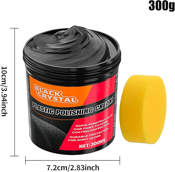 300g Car Trim Restorer 7.2x7.2x10cm Automotive Dashboard Restorer Repair Polishing Wax For Coating Long Lasting Metal Plating Parts Minor Scratch Repair Vehicles Headlights
