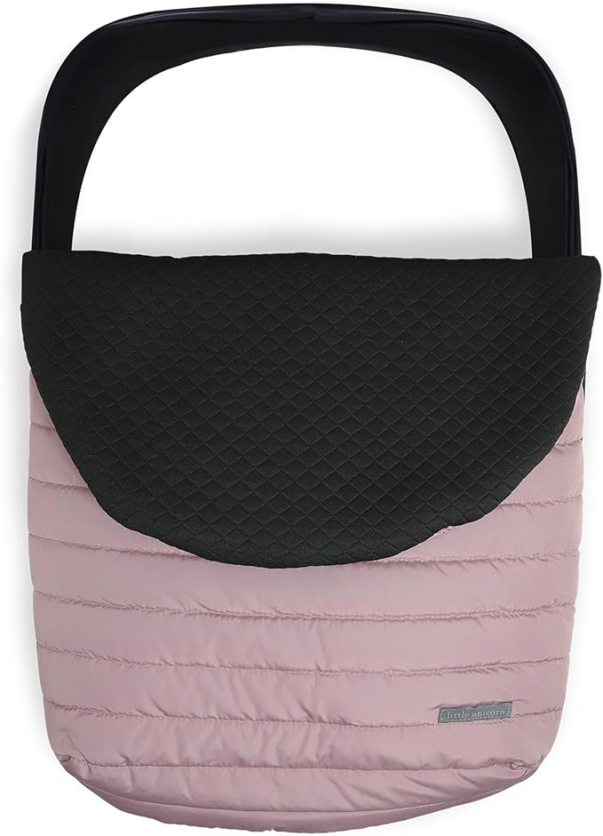 Little Unicorn Winter Car Seat Cover | Premium Insulated Fabric | Universal Fit & Easy to Install | Travel Bag Included (Mauve)
