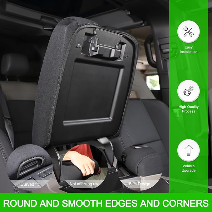 Center Console Cushion Cover Compatible with Hummer EV SUV Pickup 2022-2024 2025+ Customized Armrest Box Pad Skin-Friendly Washable Cotton Cloth Hummer EV Accessories,Non-Scratch Cushion Protector