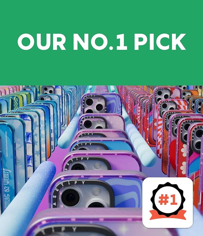 CASETiFY Impact Case for iPhone 16 [8.2ft 4X Military Grade Drop Protection/Compatible with Magsafe] - Teddy Bear Plaid - Clear Black