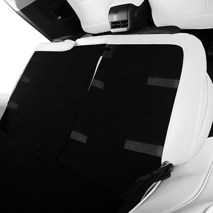 Car Seat Cover for Tesla Mdel 3 2017-2023 Custom Fit Tesla Seat Cover Full Set Leather Car Interior Seat Airbag Compatible Cushion Cover (White+Black-Model 3)