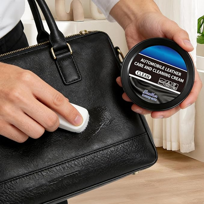 Leather Cleaner for Car Interior Seats Furniture Couches 120g Car Leather Finish Cream
