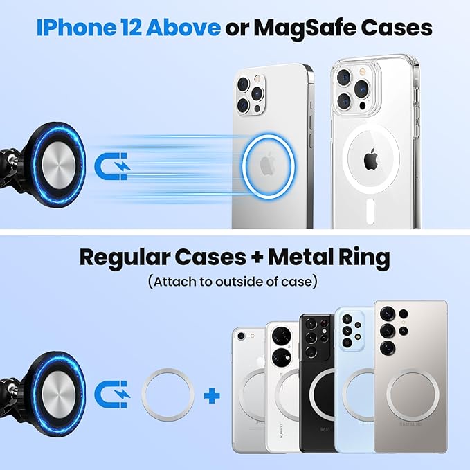 Karltys Upgraded 360° Rotation Magnetic Phone Holder Organizer for Kia K4 2025 2026 Accessories, [Screen Organizer & Magnetic] Phone Mount for Kia K4