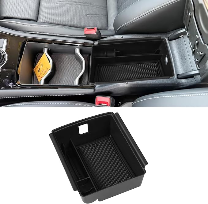 TTCR-II Compatible with 2025-2026 Volkswagen Tiguan Center Console Organizer, for 2025 2026 VW Tiguan Console Organizer Tray Secondary Storage Box