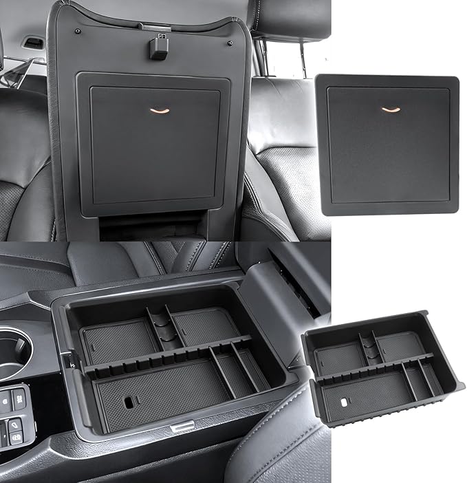 For Honda Pilot Center Console Organizer for 2023 2024 2025 2026 Honda Pilot (lx/sport/ex-l/trailsport/touring/elite/black edition) Middle Armrest Storage Non-Slip Waterproof 2PCS Interior Accessories
