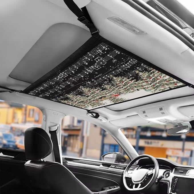 Musical Cedar Car Roof Storage Bag Auto Seat Storage Hanging Bag Multi-Purpose Car Bag Storage Box Organizer Pouch Pocket One-Size-Fits Tidy Pouch Pocket Storage for Small Items