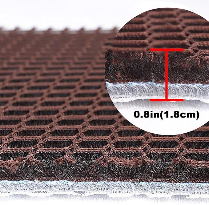 Cool and Breathable 3D air MESH car seat Cushion for Summer, Universal Ventilated Comfortable seat pad, Suitable for sedans, Vans, Pickup Trucks, and SUVs (Brown seat cushion-1PCS)