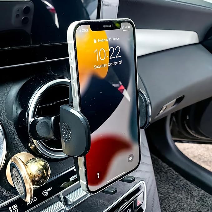 Car Cell Phone Holder Mount for Mini Cooper Countryman Paceman Clubman JCW S R52 R53 R56 R55 R60 F56 F55 F60 R58 F57 All4 CD Accessories Round Air Vent Cellphone Mobile Stand