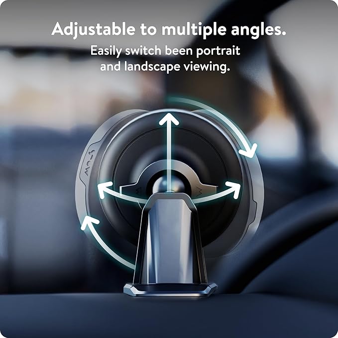Mous - MagSafe and Pixelsnap Compatible Dashboard Mount - Phone Car Dash Mount Compatible with iPhone 17/16/15/14, Pixel 10, S26/S25 Series Phones - MagSafe Accessories