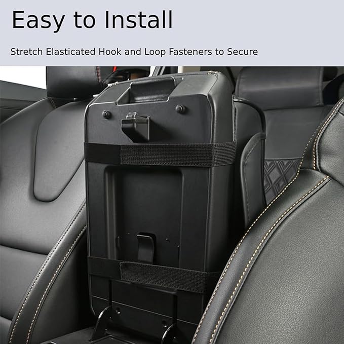 Car Armrest Pad for Toyota RAV4 XA50 RAV 4 2019-2024, PU Leather 5-in-1 Armrest Storage Box Center Console Cover Armrest Cushion Arm Rest Cushion Pads with Cup Holders and Tissue Box