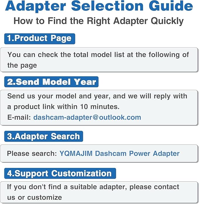 YQMAJIM Dashcam Power Adapter,(10P TypeH)Compatible with Hyundai/Kia,Ioniq 5,Accent,EV6,Sportage,Auto Rearview Mirror to Dash Cam Power Adapter,Built-in USB to Mirror Camera GPS Charger Adapter Cable
