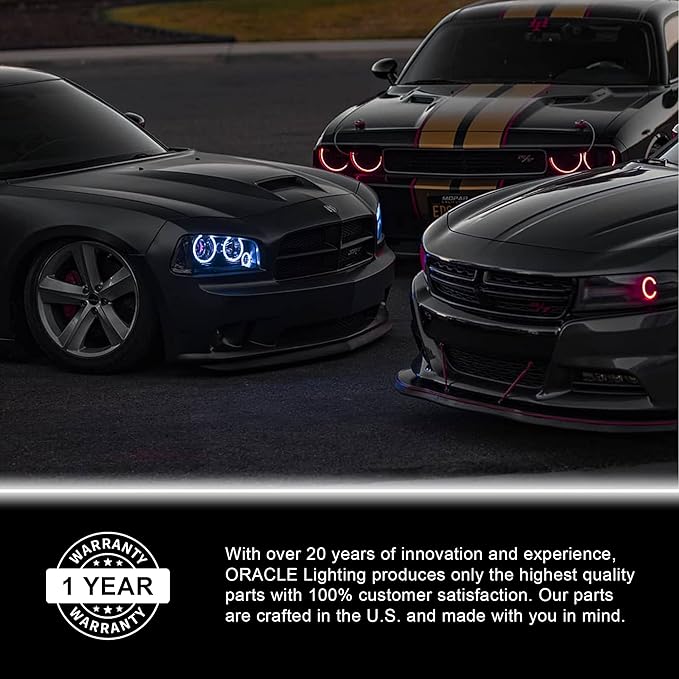 ORACLE LIGHTING ColorSHIFT LED Fiber Optic Dash Kit | Multiple Color Light Head, 1 Piece with Controller, Part # 4231-333-1