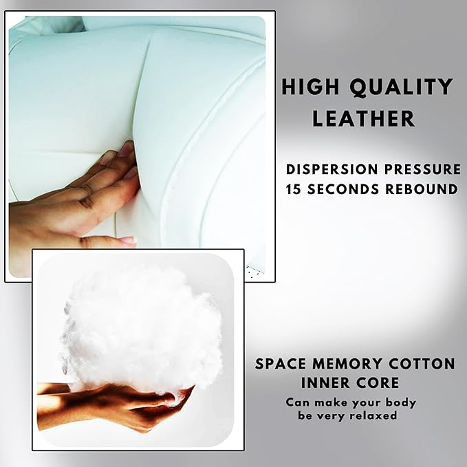 Car Headrest Neck Pillow Support Ergonomic, with Valve Stem Covers Accessory for Driving Seat Fatigue Relief Compatible with Model S X 3 Y & Cybertruck - 1 Piece