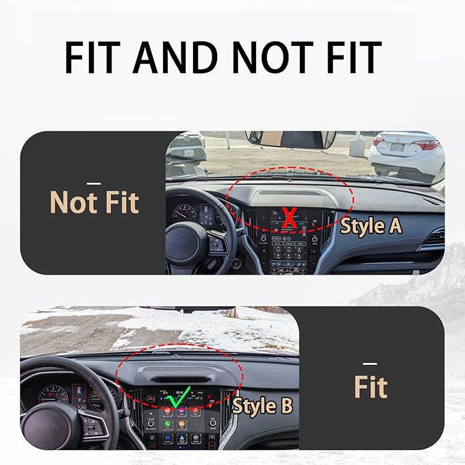 auovo Dashboard Cover Mat Compatible with Subaru Outback Accessories 2020-2024 Anti-Slip Dash Cover Dash Carpet Cover Sunshield Protector