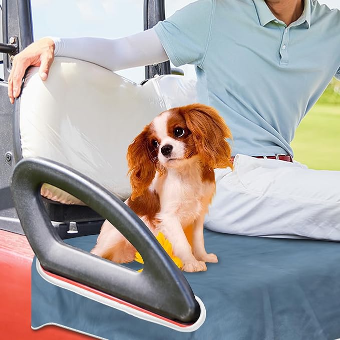 YOKYHOM Golf Cart Seat Covers for 2/4-Seater, Microfiber Seat Towel Blanket, Keeps Seats Cool, Clean & Comfortable, Fits EZGO, Club Car, Yamaha, 51"x31"