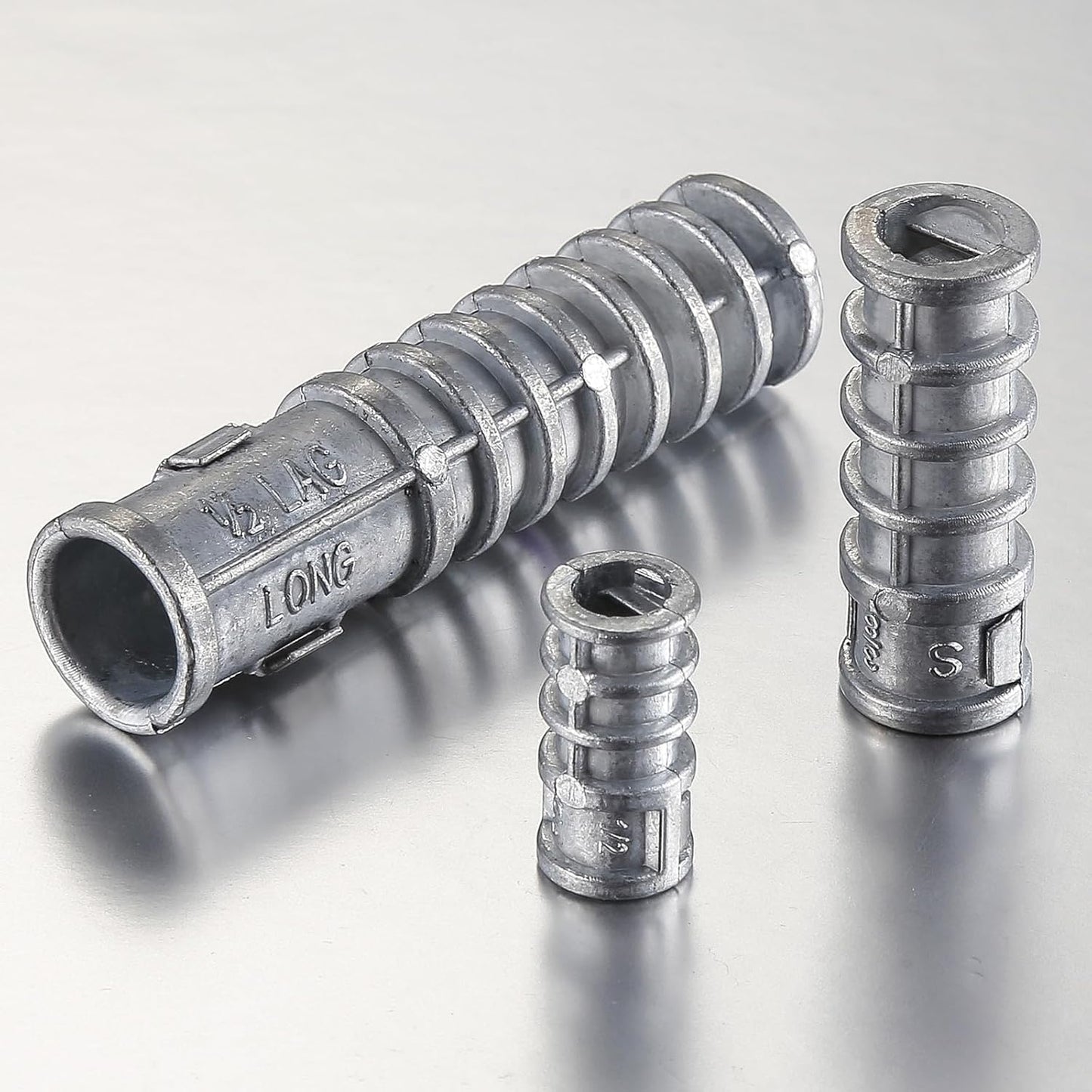 Wensilon(30pcs) 1/4 * 1 Lag Shield Anchor Long Zinc Alloy Bolts Concrete Anchors, Zinc Alloy Masonry Anchors Hole
