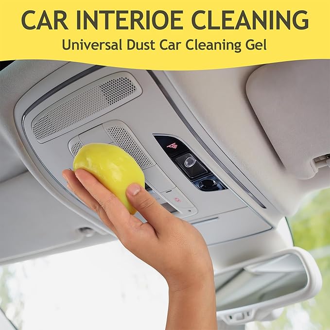 Car Cleaning Gel 160G - Reusable Dust Slime for Car Vents/Keyboard/Console, Interior Cleaner Putty, Easter Gifts for Teen Women Men Stocking Stuffers
