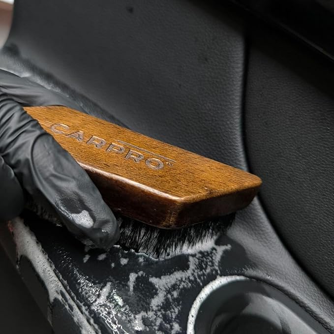 CARPRO Skincare Leather Kit: Car Leather Cleaner, Leather Conditioner, Brush & Towel - Clean and Condition All Types of Leather - Prevent Car Leather Seats from Fading, Cracking & Drying Out