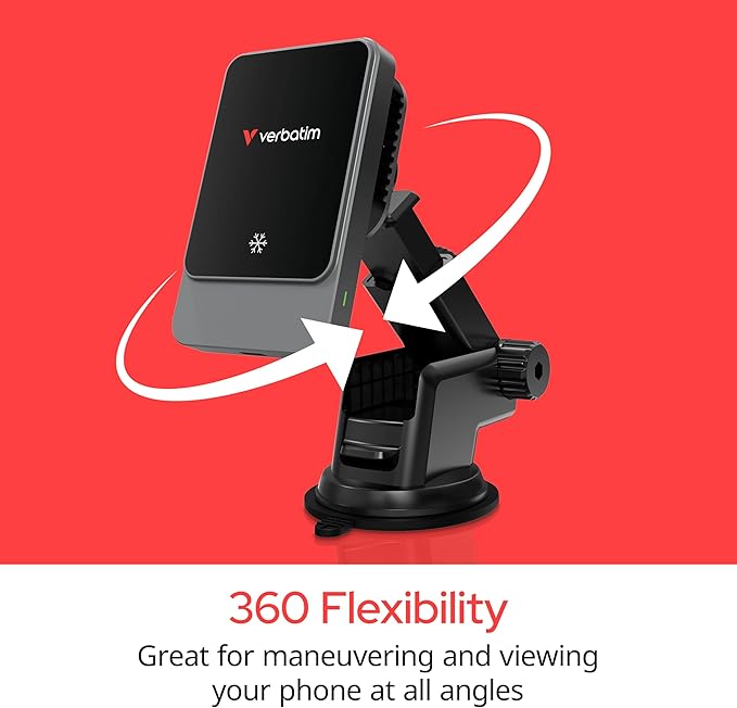 Verbatim Charge 'n’ Drive Magnetic Wireless Car Charger
