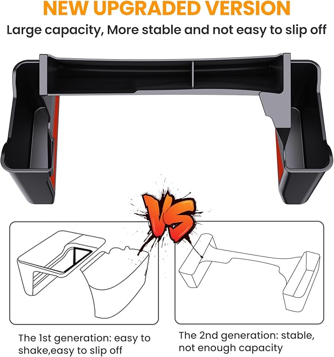 Eamplest Gear Shift Center Console Side Tray Organizer for Jeep Wrangler JL JLU 4xe 2026 2025 2024 2023 2022 2021 2020 2019 2018&Gladiator JT 2020-2026 Interior Storage Accessories Shifter Storage Box