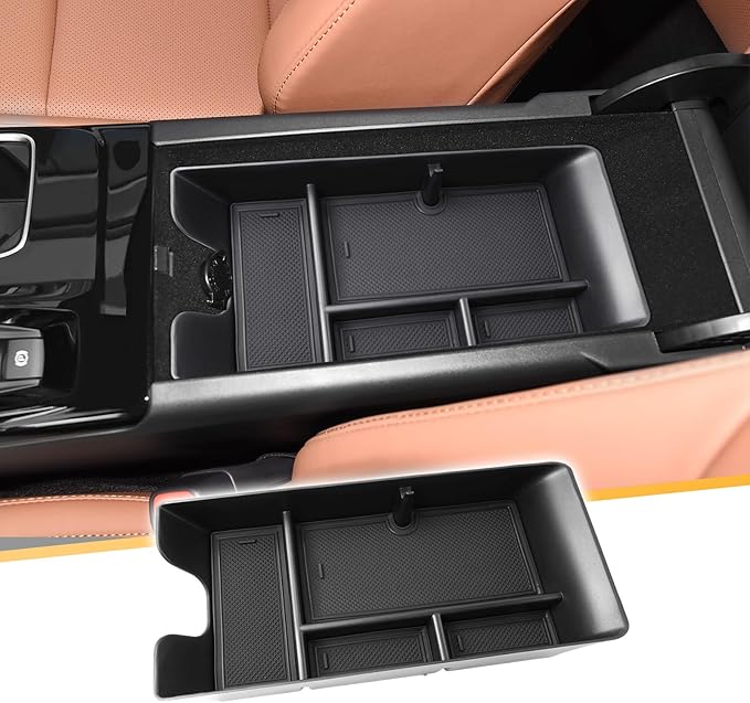 LFOTPP Center Console Organizer Tray for 2025-2026 Toyota Camry (XSE/XLE/SE/LE), ABS Armrest Storage Box Insert, Non-Slip Waterproof Car Accessories