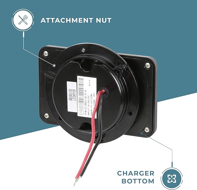 Manufacturers’ Select ITC MAX Rectangular Wireless Phone Charger for Boat/RV/Golf Cart. Waterproof Secure Charging