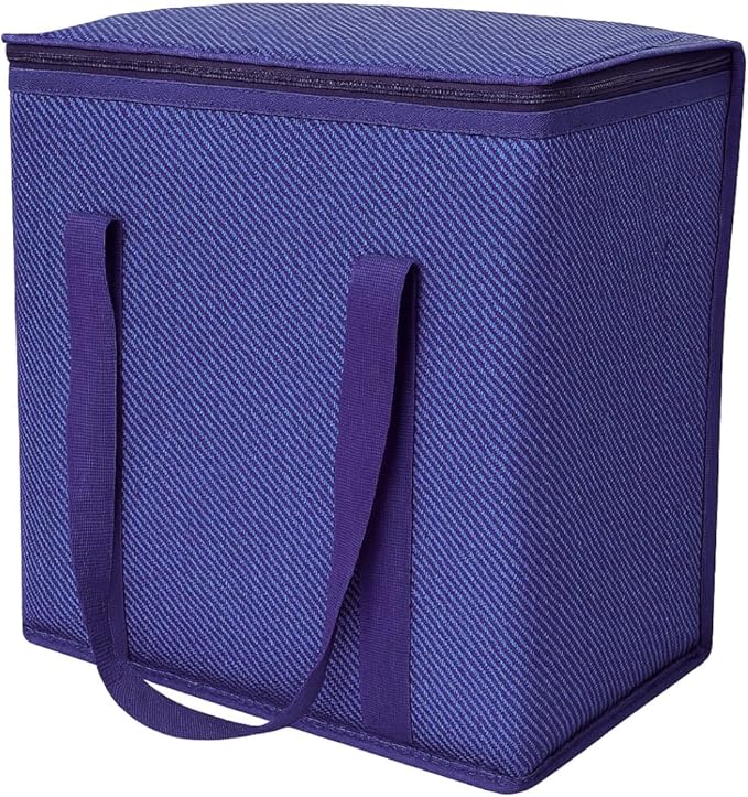 DURASACK Medium Insulated Food Delivery Bag – 13"x7"x13" Reusable Thermal Tote for Hot & Cold Meals – Portable, Foldable Meal Carrier for Takeout, Grocery, and Personal Use