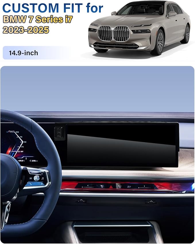 SKYLOTEC Car Phone Holder for BMW 7 Series i7 2023 2024 2025 Accessories 10.25-Inch Screen Fixed Clip, Automobile Cradles Magnetic Phone Mount Compatible with MagSafe, Strong Magnets Cell Phone Base