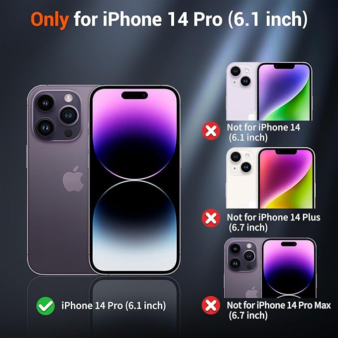 SUPFINE Magnetic for iPhone 14 Pro Case (Compatible with MagSafe) (Military Grade Drop Protection) Slim Translucent Matte Shockproof with Anti-Fingerprint Phone Case,Hot Pink