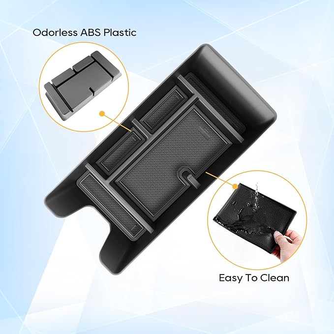 LFOTPP Center Console Organizer Tray for 2025-2026 Toyota Camry (XSE/XLE/SE/LE), ABS Armrest Storage Box Insert, Non-Slip Waterproof Car Accessories