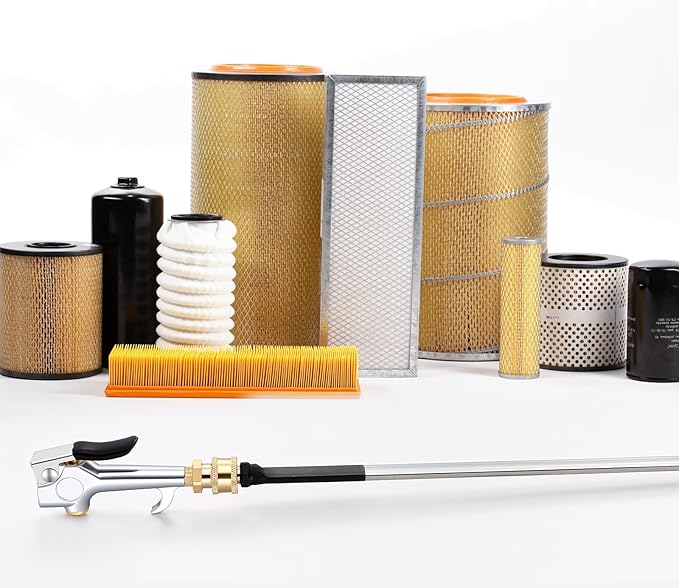 Threlaco 39" Air Filter, Radiator Cleaning Wand for High Efficiency Cooling Systems and Radiators, Air Cleaning Wands for Blow out Wash out Kit, Home Car Truck Power Washer Wand