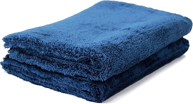 Maxshine 500GSM Edgeless Microfiber Towel for Car Detailing - Blue, 16”x24” (40x60cm), High-Absorbency & Ultra-Soft for Car Detailing & Polishing