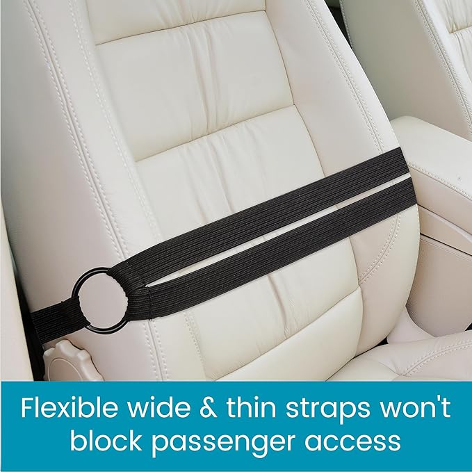 High Road HoldTight Car Purse Holder, Grocery Bag Holder and Package Strap for the Front Seat, Back Seat or Trunk - 2-pack