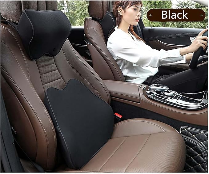 Car Seat Neck Pillow, Headrest Cushion Relieve Neck Pain for & Muscle Tension,100% Memory Foam Neck Support Head Pillow for Ergonomic Design