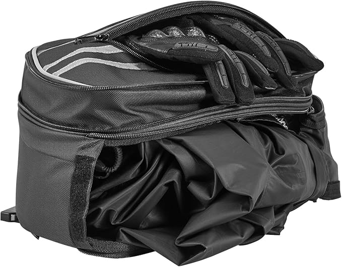 VEVOR Motorcycle Saddlebags, 30L (15L x 2) Large Capacity Saddle Bag Compatible with Grom (2022-2025), Navi, Z125 and Most Motorcycles, Sport Motorbike Side Bag with Waterproof Rain Cover and Straps