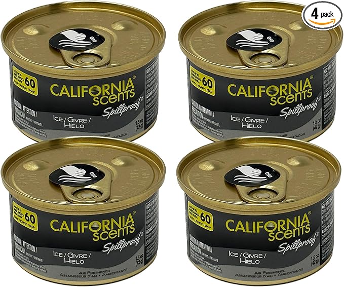 California Scents Air Freshener 4-Pack (ICE)