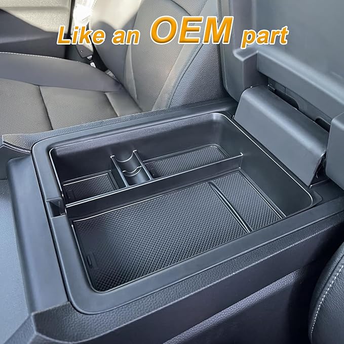 PIMCAR 2-Piece Center Console Organizer & Armrest Divider Set for 2023-2026 Honda Pilot, 2024-2026 Honda Passport/Ridgeline, Custom Fit Durable ABS Plastic Storage Tray